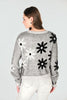 Frank Lyman - Gray and Black Floral Sweater