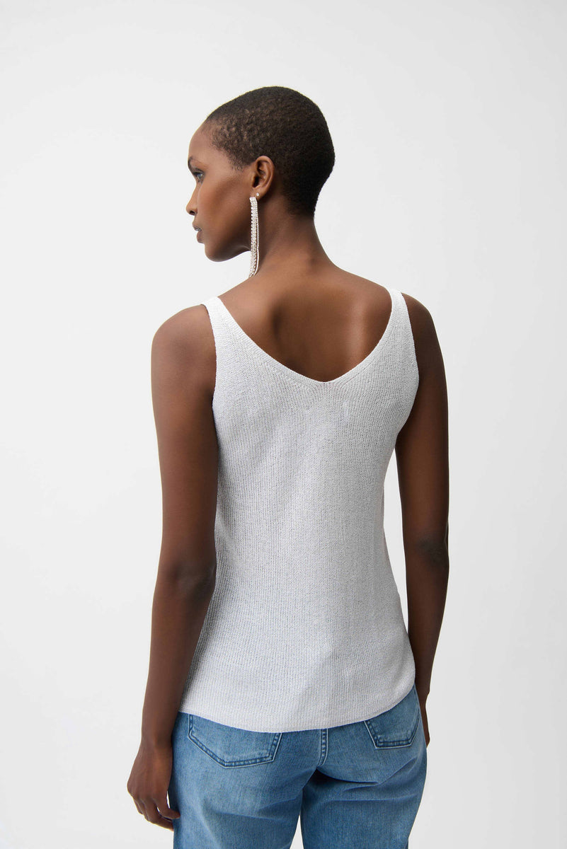 Joseph Ribkoff -Rhinestone Tank in Vanilla – KricketsClothingCo