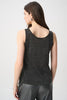 Joseph Ribkoff - Black and Silver Embellished Knit Tank