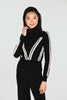 Frank Lyman - Black Whip Stich Turtleneck