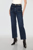 Frank Lyman - Leopard Trim Blue Jeans