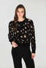 Frank Lyman - Black and Brown Animal Print Cardigan