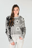 Frank Lyman - Gray and Black Floral Sweater