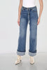Frank Lyman - Wide Leg Blue Jean with Belt