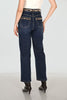 Frank Lyman - Leopard Trim Blue Jeans